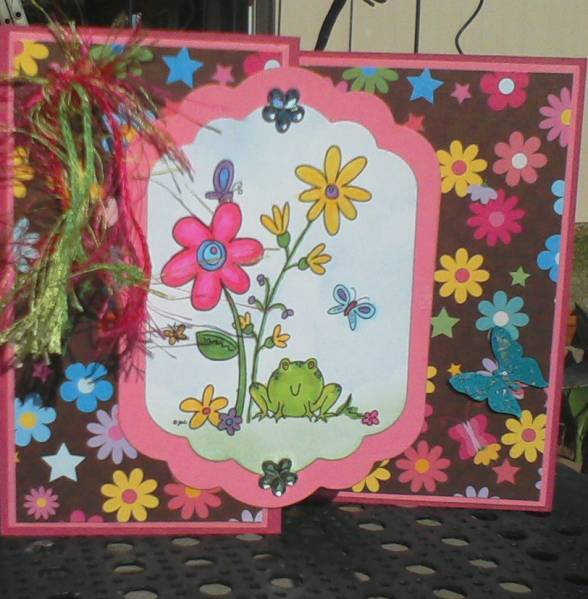 Bullfrogs and Butterflies by Reindeermoon at Splitcoaststampers