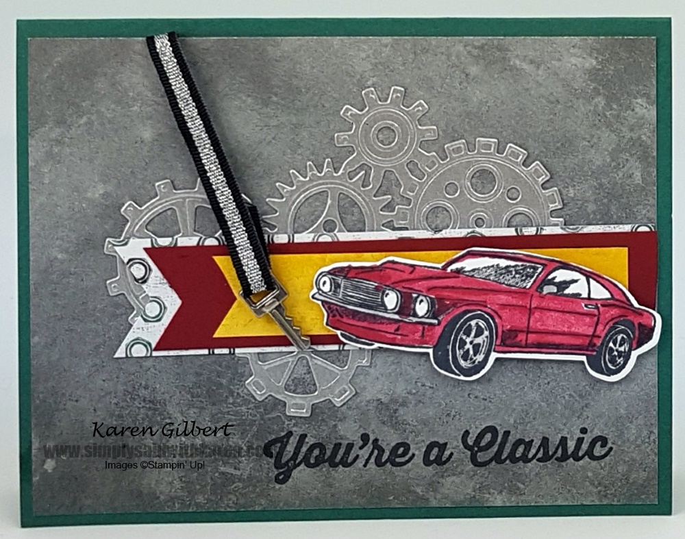 Classic Car Birthday Card by kaygee47 at Splitcoaststampers