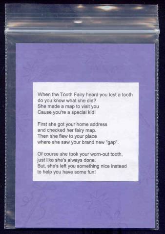 Tooth Fairy Poem by MaggieMay - at Splitcoaststampers