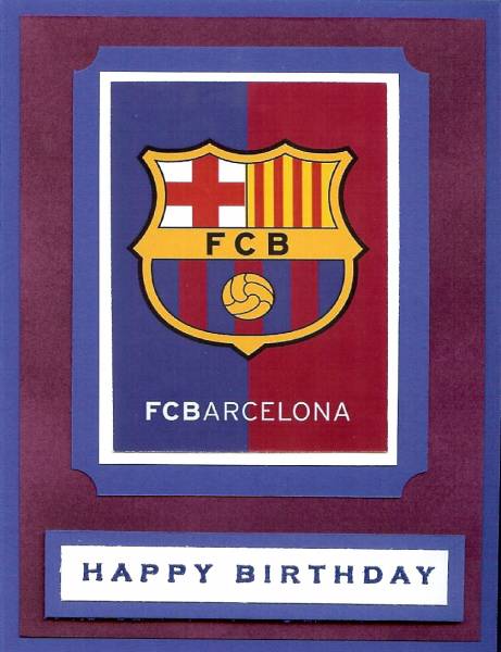 barcelona birthday card