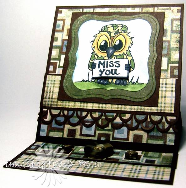Miss You Brentwood Easel by lisa foster at