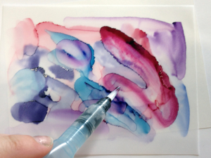 How To Use Alcohol Ink On Watercolor Paper!