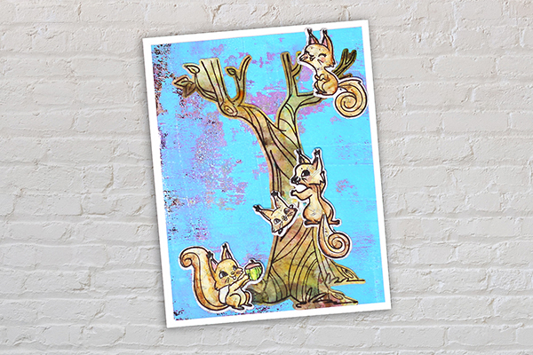 Kate Boho Snow flake Backdrop Designed by Happy Squirrel Design