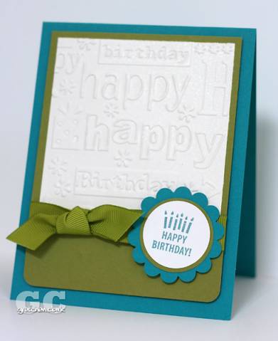 another Cuttlebug card... by love2stampandscrap at Splitcoaststampers