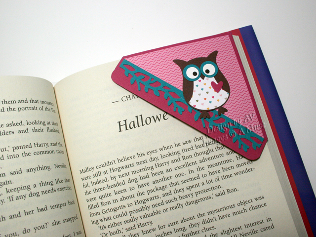 Owl Corner Bookmark by yawp at Splitcoaststampers