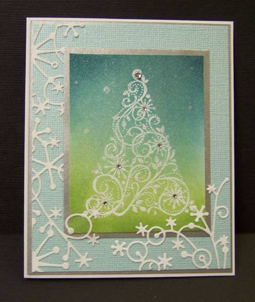 *F4A129 Ombre Tree by hobbydujour at Splitcoaststampers
