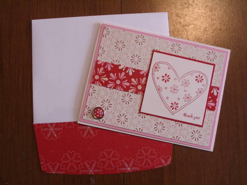 Thanks card by Ronna D at Splitcoaststampers