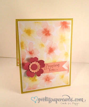 Watercolor Praying for You by Pretty Paper Cards at Splitcoaststampers