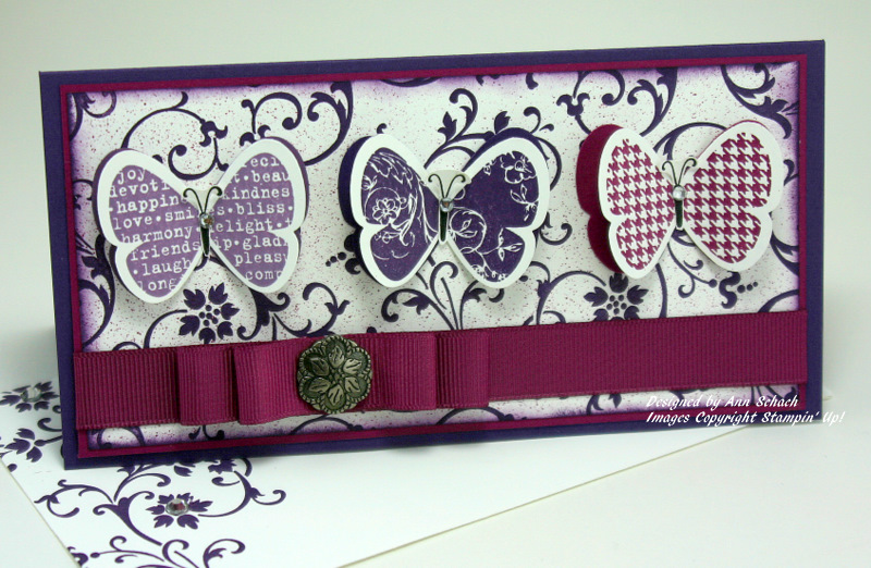 Butterfly Prints in Purple by bbcrazy at Splitcoaststampers