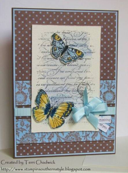 Butterfly Thinking of You by Terri Chadwick at Splitcoaststampers