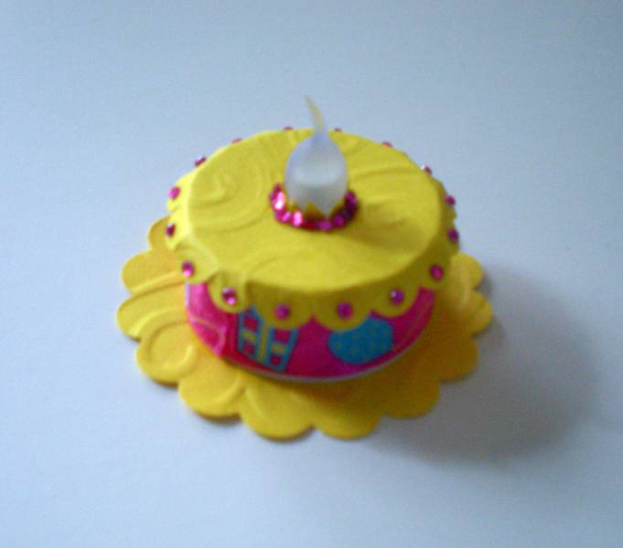 Party Tealight Cake by jafields76 at Splitcoaststampers