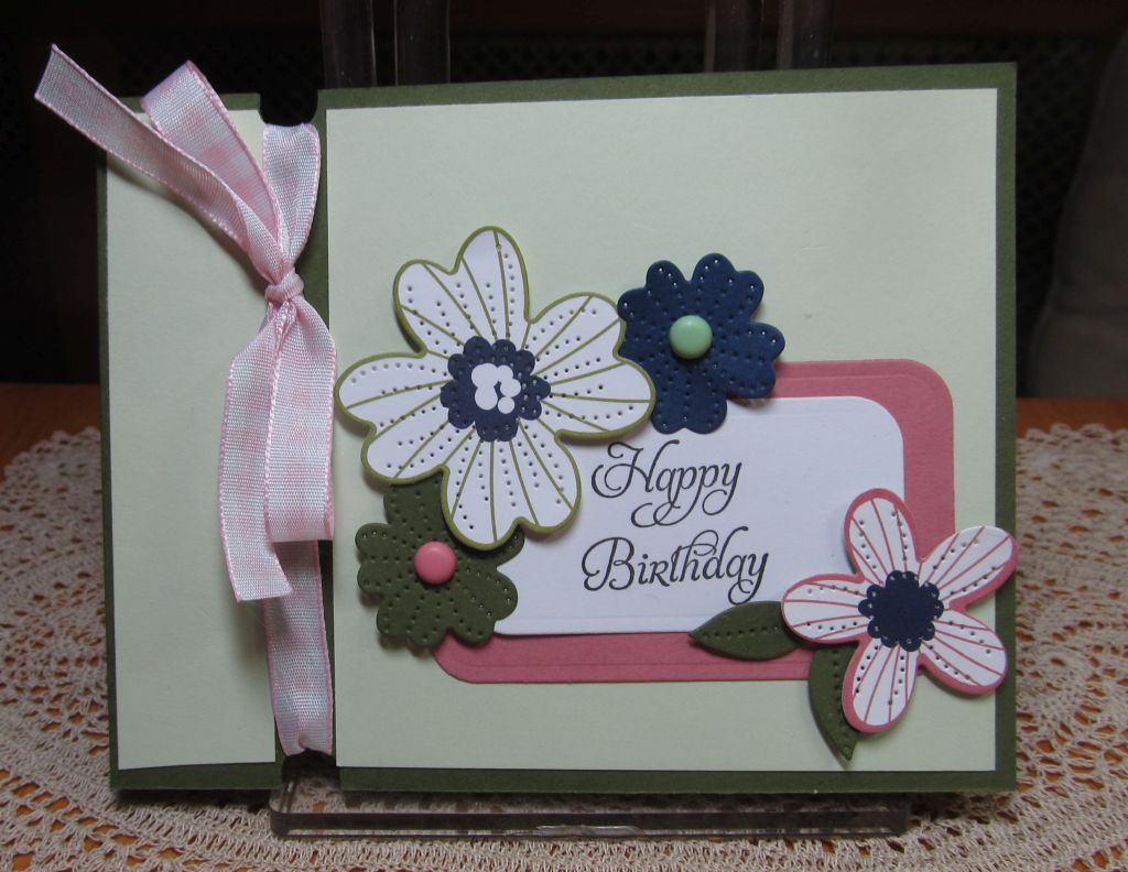Paper Blooms Side Fold card by JD from PAUSA at Splitcoaststampers