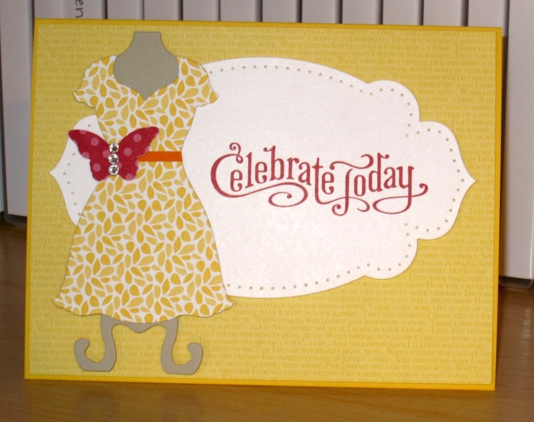 Little Yellow Sundress by Christy S. at Splitcoaststampers