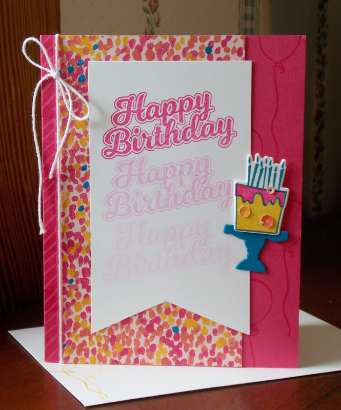 BLOW OUT THE CANDLES CARD: by happystamper09 at Splitcoaststampers