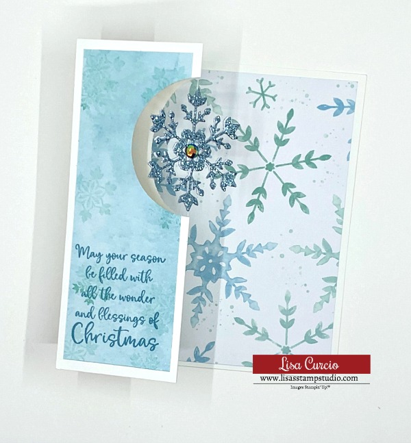 Z-Fold Spinner Card - Bursting with Snowflakes by lisacurcio2001 at ...