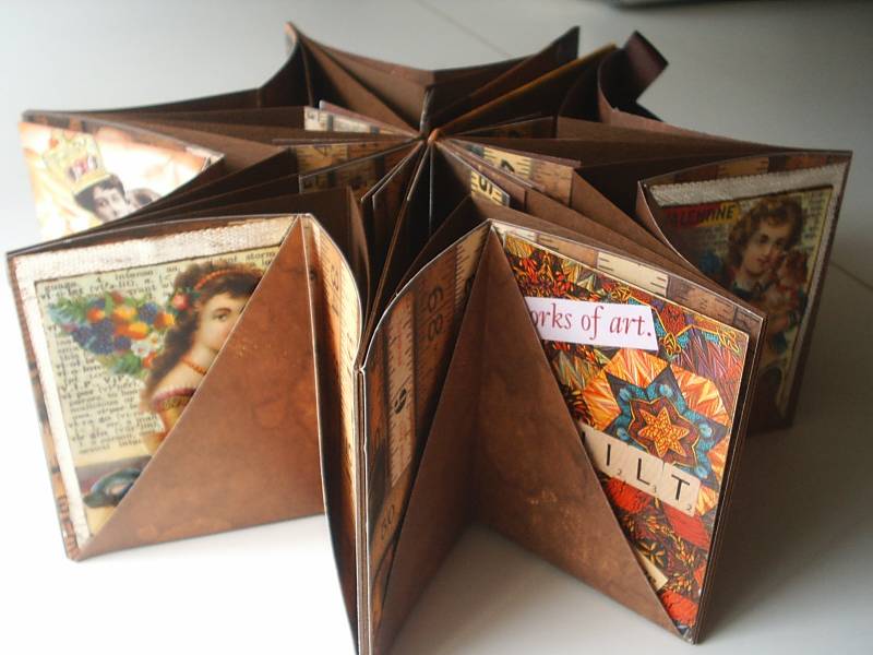 Star Shaped Book for ATC's by primitiveseasons at Splitcoaststampers