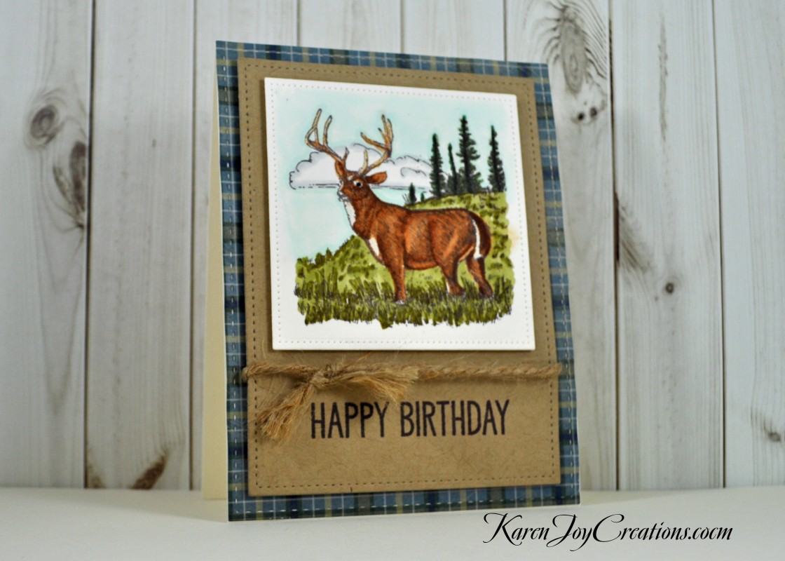 Stampin' Up Noble Deer Masculine Birthday Card by KareBear51 at ...