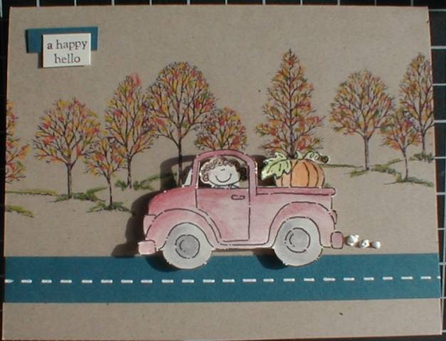 Fall Hello by sillyakmom at Splitcoaststampers