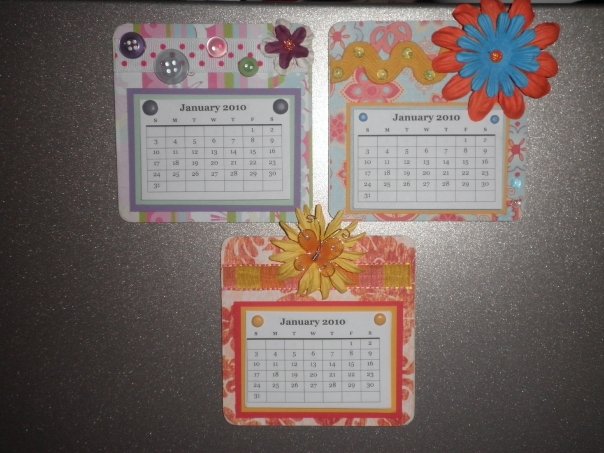 Magnetic Calendars by joleneelektra625 at Splitcoaststampers