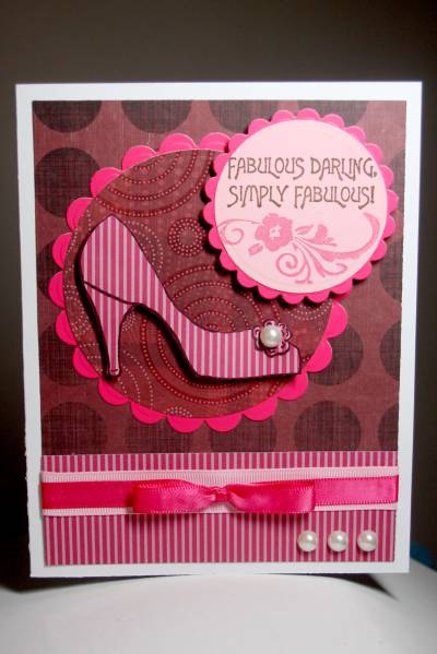 fashionista birthday card by Stamper4Hire at Splitcoaststampers