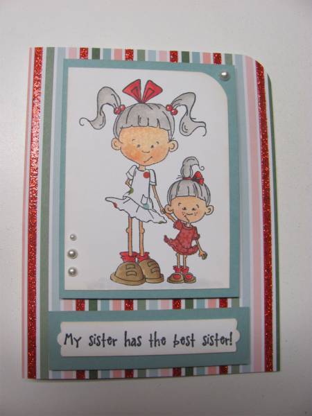 Christmas card for sister by catlady1 at Splitcoaststampers