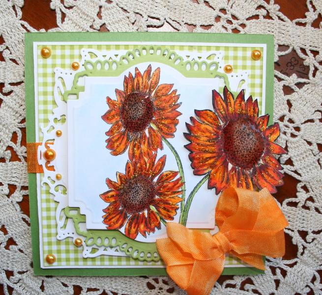 Super Sunny Sunflowers by Sheila47 at Splitcoaststampers