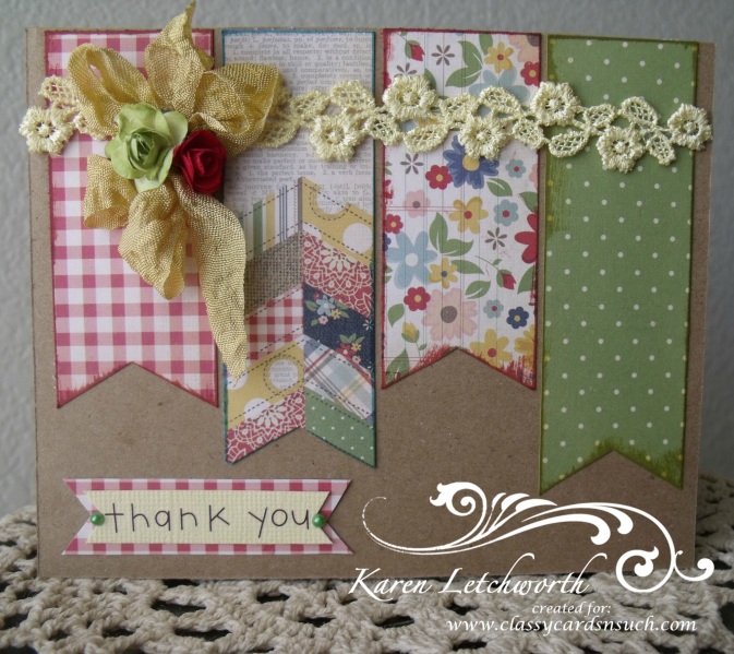 A Quick and Easy Thank You by ClassyCards at Splitcoaststampers