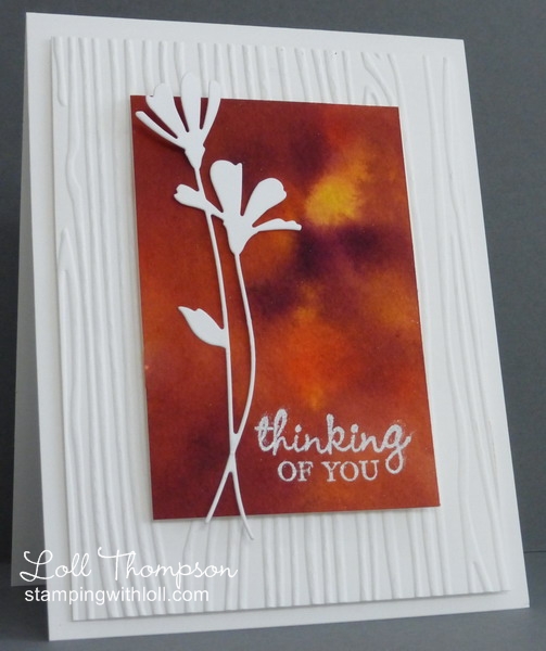 Watercolors and Daisies by Loll Thompson at Splitcoaststampers