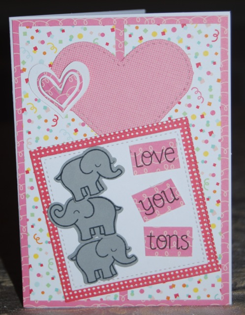 Love you tons, Valentine! by Christine Miller at Splitcoaststampers