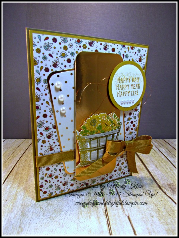 MOJO465 Sunflower Basket of Wishes by kleinsong at Splitcoaststampers