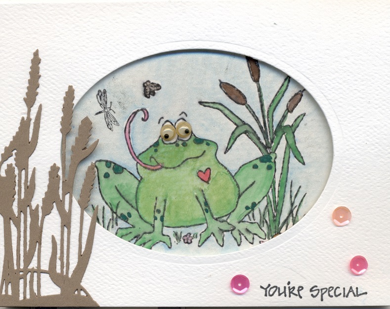 Claire's Frog by scootsv at Splitcoaststampers