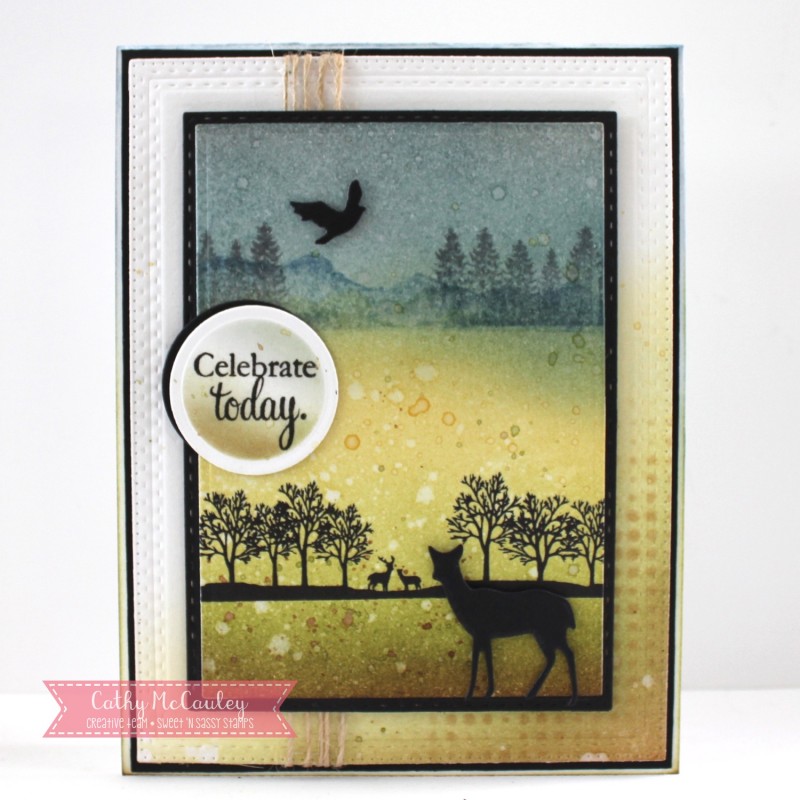 WT632 Earthy Silhouettes by cathymac at Splitcoaststampers