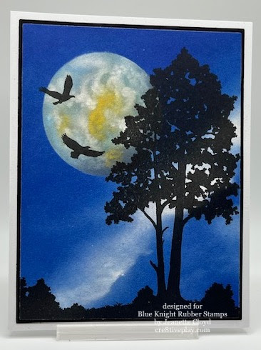 BK - Night Sky 3 and Silhouette Tree and Eagles by Forest Ranger at ...