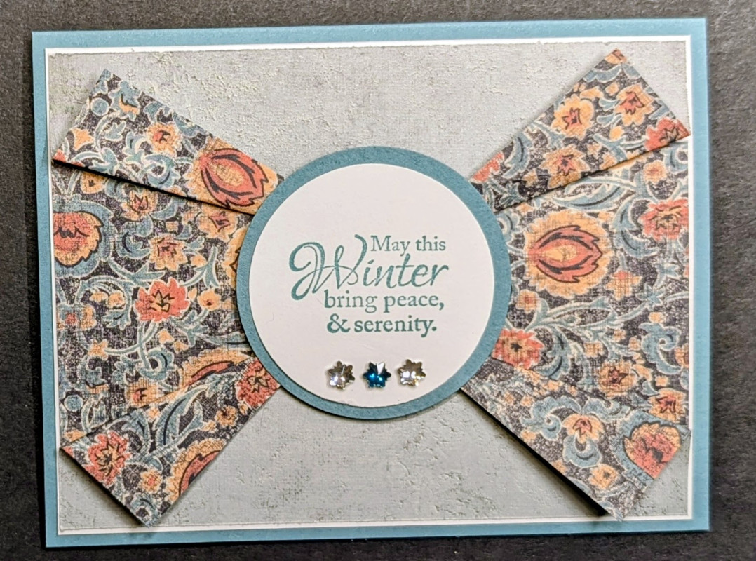 Pinched Paper Card by bensarmom at Splitcoaststampers