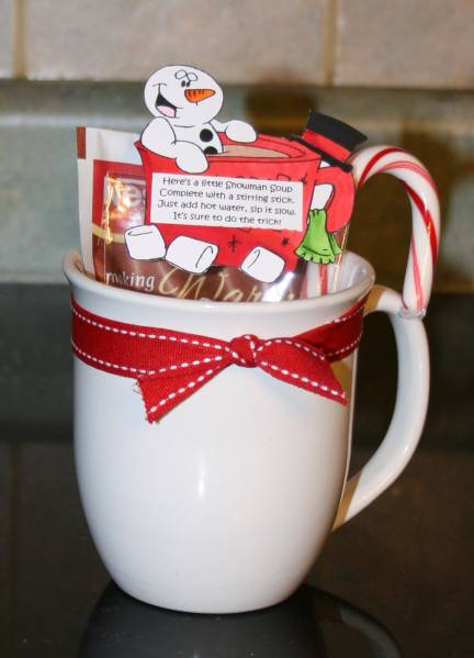 Snow Yummy Snowman Soup by MrsOke at Splitcoaststampers