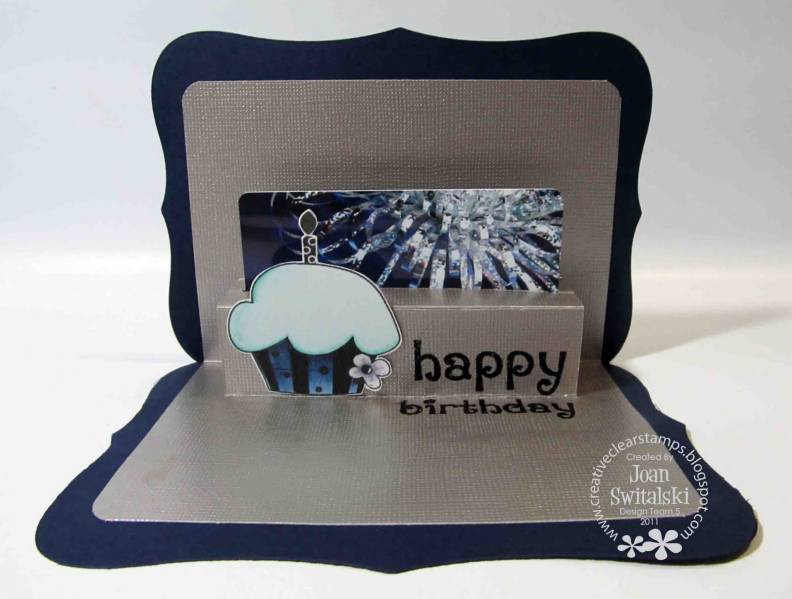 Gift Card/Pop-Up Card (opened) by SKICIO at Splitcoaststampers