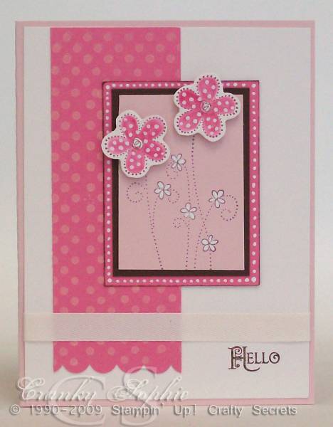 Two polka dot flowers by SophieLaFontaine at Splitcoaststampers