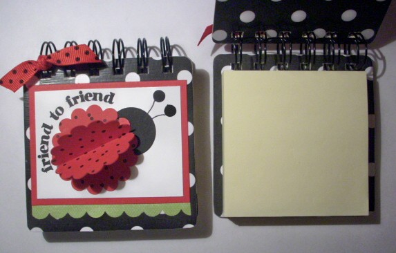 Lady Bug Post It Note Holder by kaitysmom at Splitcoaststampers