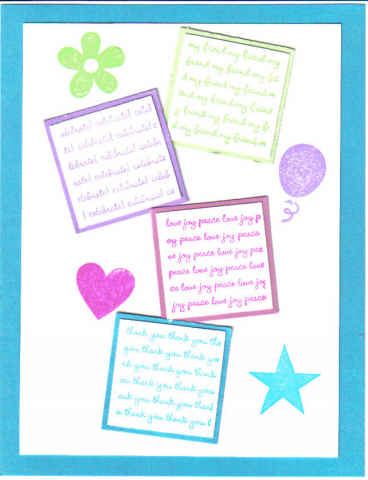 Mini Messages Index by galleryindex at Splitcoaststampers